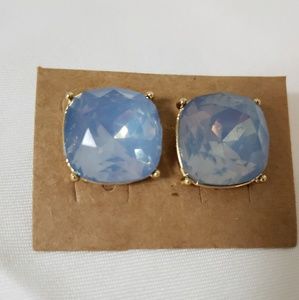 Blue crystal earrings